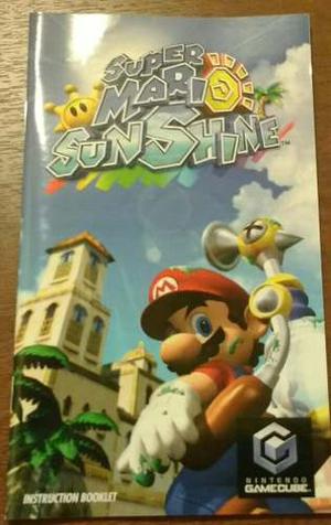 Manual Mario Sunshine Nntendo Gamecube