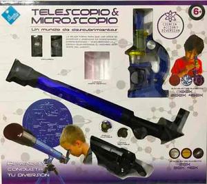 Microscopio Y Telescopio Duende Azul