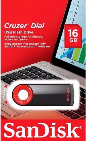 Pendrive Sandisk Cruzer Dial 16gb Retráctil Usb Flash Drive