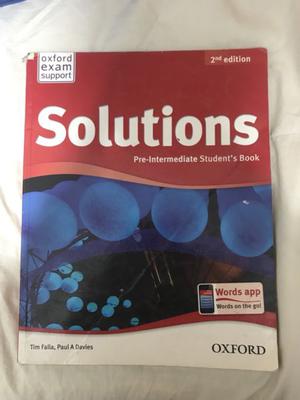 Solutions - Pre Intermediate Student’s Book