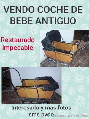 COCHE PARA BEBE ANTIGUIO