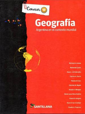 Geografia, Arg Contexto Mundial - Santillana. Envio X Mail!