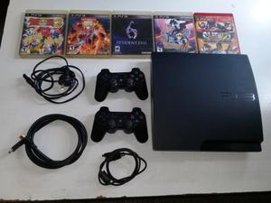 PLAY STATION 3 COMPLETA CN 5 JUEGOS