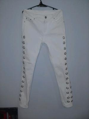 Pantalon jean blanco