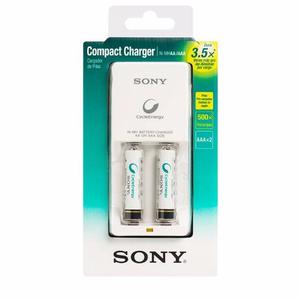 Cargador 2 Pilas Sony + 2 Aaa Recargables Luz Led 900mah