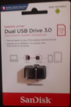 Memoria Flash Usb Sandisk Ultra Dual Otg 256gb Usbmg/s