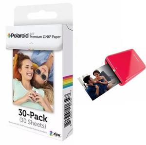 Papel Fotografico Polaroid Zink 30 Hojas 2x3 Snap Zip