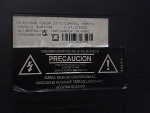 TV RCA 21"Modelo RAR con control remoto
