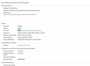 Vendo Gateway Táctil 24 pulgadas. Recibo Tarjeta