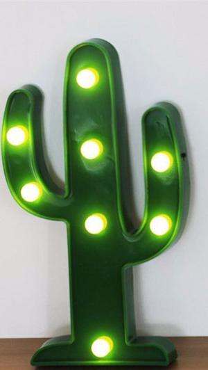 CARTEL LUMINOSO CACTUS (14 CM x 25 CM)