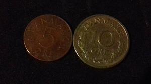 Monedas de Dinamarca Alemania Mexico Panama