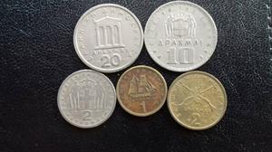 Monedas de Irlanda Francia Belgica Checoslovaquia Luxemburgo