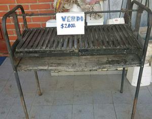 Parrilla con ladrillos refractarios