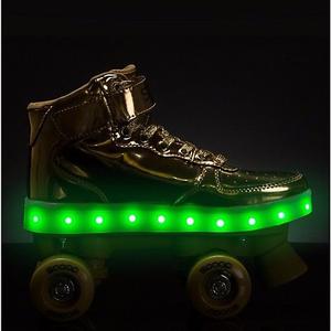 Patines, rollers Zapatillas Con Luces Led Nro 