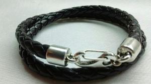 Pulsera De Hombre Cuero Y Metal -mayma Queens Bijou