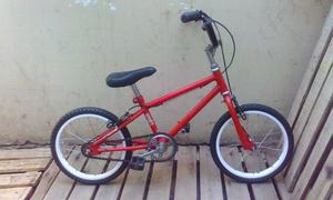 bicicleta roja pioneer rodado 14 lista para usar !!