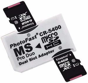 Adaptador Memoria Pro Duo Sony Usalo Con 1 O 2 M Camaras Psp