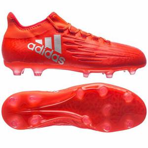 Botines adidas X 16.2 Fg Solar Red/silver Tech Fit