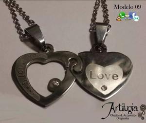 Cadenitas Collares Dijes para Regalar Compartir de Acero