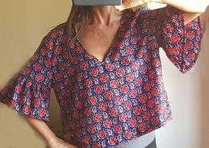 Camisa mujer moda. Estampada