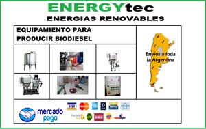 Equipos para la producción de biodiesel