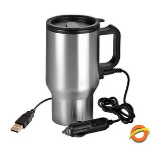 Jarro Vaso Termico Daza 12v Usb 500 Ml Acero Inoxidable