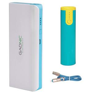 Kit Power Bank + Cable De Iphone Y Micro Usb Mini Cargador