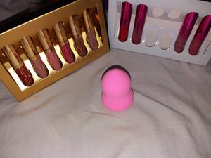 Kit esponja Blender Beauty + Mini lipstick matte