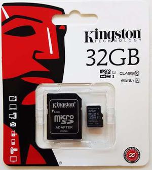 Memoria Kingston Micro Sd Hc 32gb Clase 10 Original 100% !!!