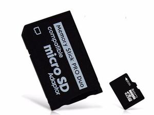 Memory Stick Pro Duo Adaptador Micro Sd Sdhc Camaras Psp