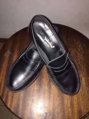 Mocasines De Hombre En Cuero Negro Clasicos, Excelentes