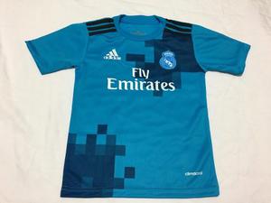 Nueva Camiseta Celeste Real Madrid Niño 7 Ronaldo 