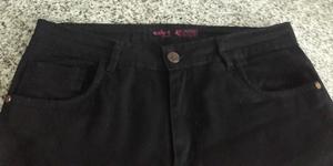 Pantalón Gabardina Mujer Negro