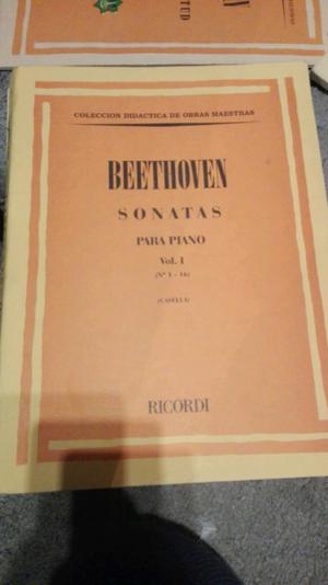 Partituras Ricordi Beethoven Chopin y Mozart