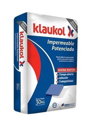 Pegamento Adhesivo Klaukol Impermeable Potenciado X 30 Kg