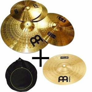 Set Platos Meinl Hcs 2 Hihat 14+ Ride 20+ Crash  +fund