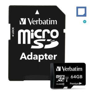 Tarjeta Memoria Verbatim Premium Microsd 64gb Clase p