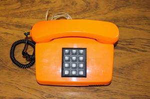 Telefono Fijo Siemens Vintage Color Naranja