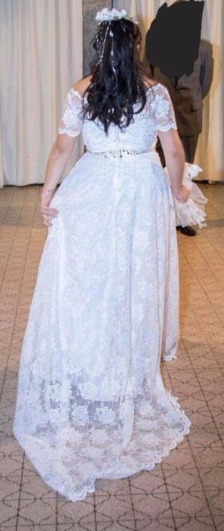 Vestido de novia de alta costura.