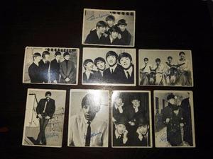 tarjetas foto autografiada de los Beatles para colecionista