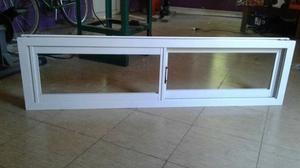 vendo ventana de aluminio con vidrio y mosquitero 120 x 40