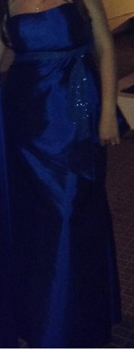 vestido azul de fiesta