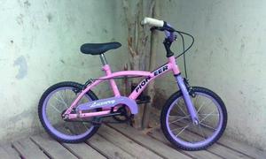 Bicicleta Playera Pioneer Luxury Rodado 14 Rosa Y Violeta !