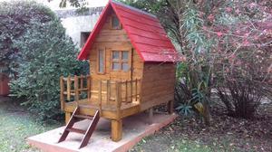 Casita de madera para niños