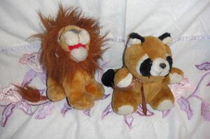 Combo peluche león y osito