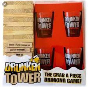 Juego Jenga Shot Tequila ! Drunken Tower Prendas Divertite