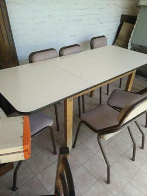 Mesa de formica extensible