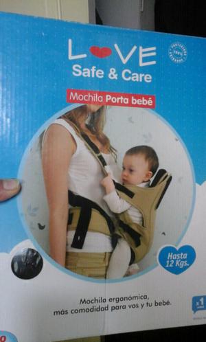 Mochila para bebé love safe y care.