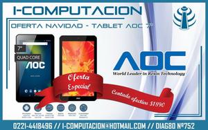 Tablet AOC 7” Nueva Gtia 6meses