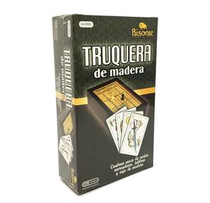 Truquera De Madera Con Cartas De Truco Caja Y Tablero